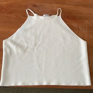 Vintage linen crop top